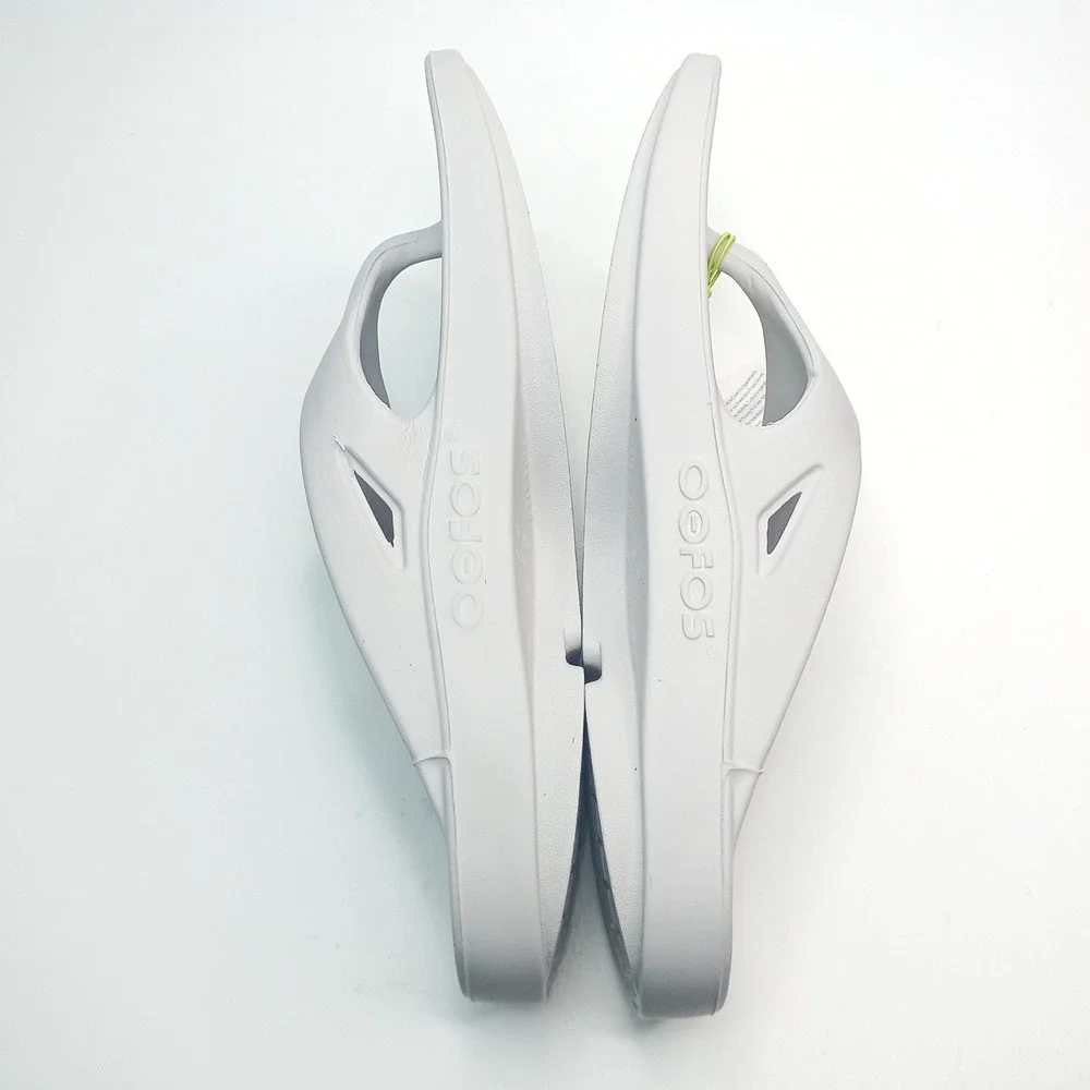 OOFOS OOriginal Sandal Men 11 Women 13 Moonstone Grey Recovery Flip Flop